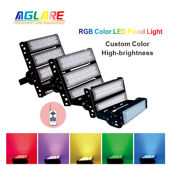 50W-500W IP65 DMX RGB LED Flood Light Outdoor Color Changing Lights With Remote Control