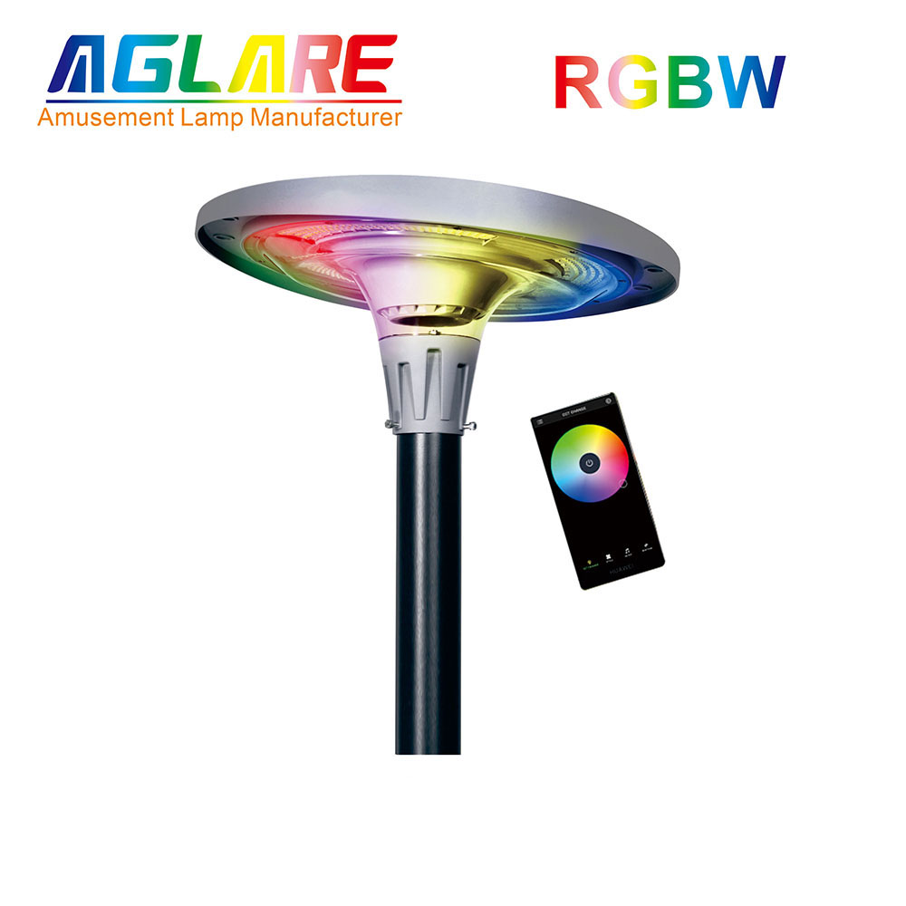 1200W Outdoor Solar Garden Light with RGB APP Intelligent Control, RGB Music Rhythm Function