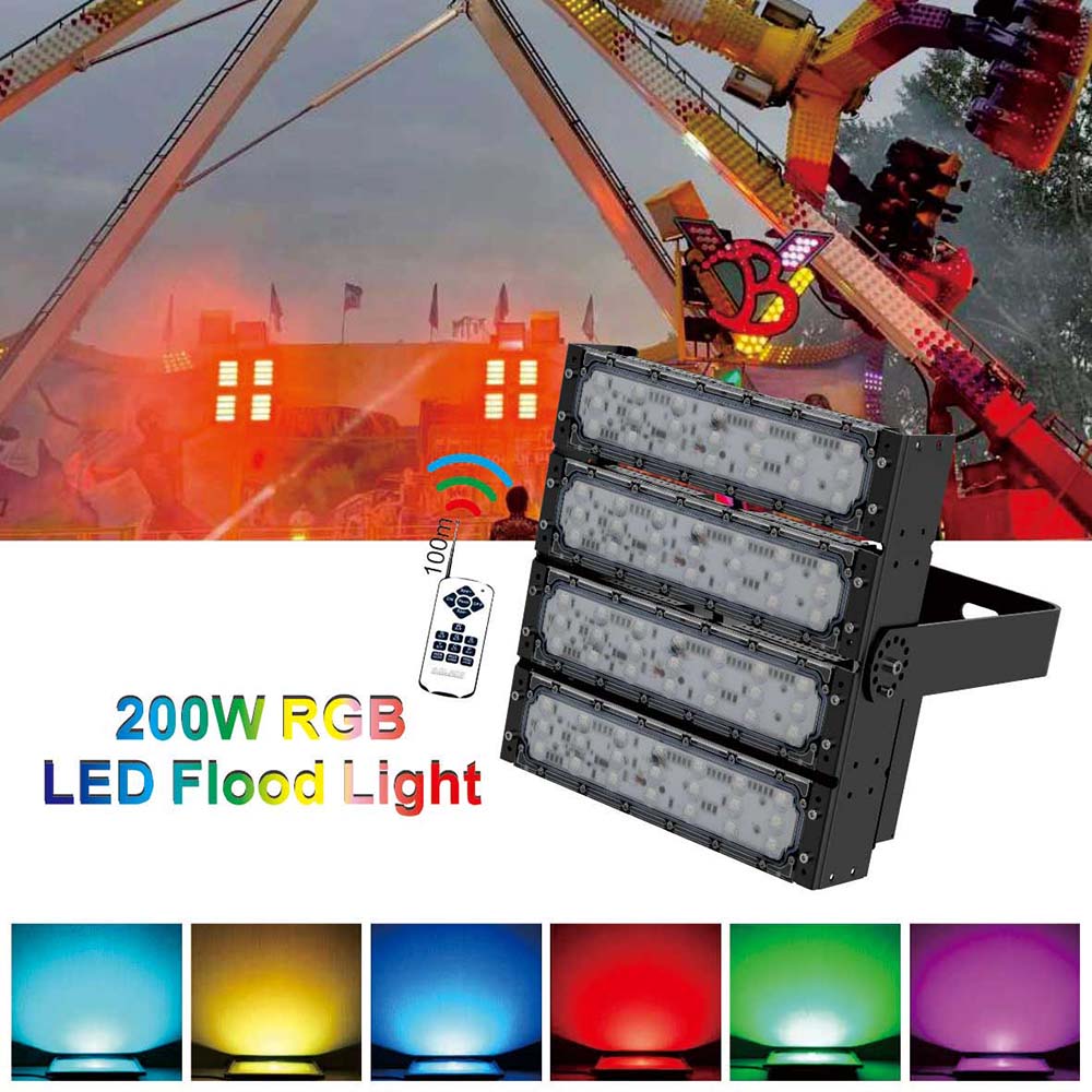 rgb led flood ligh 200W 