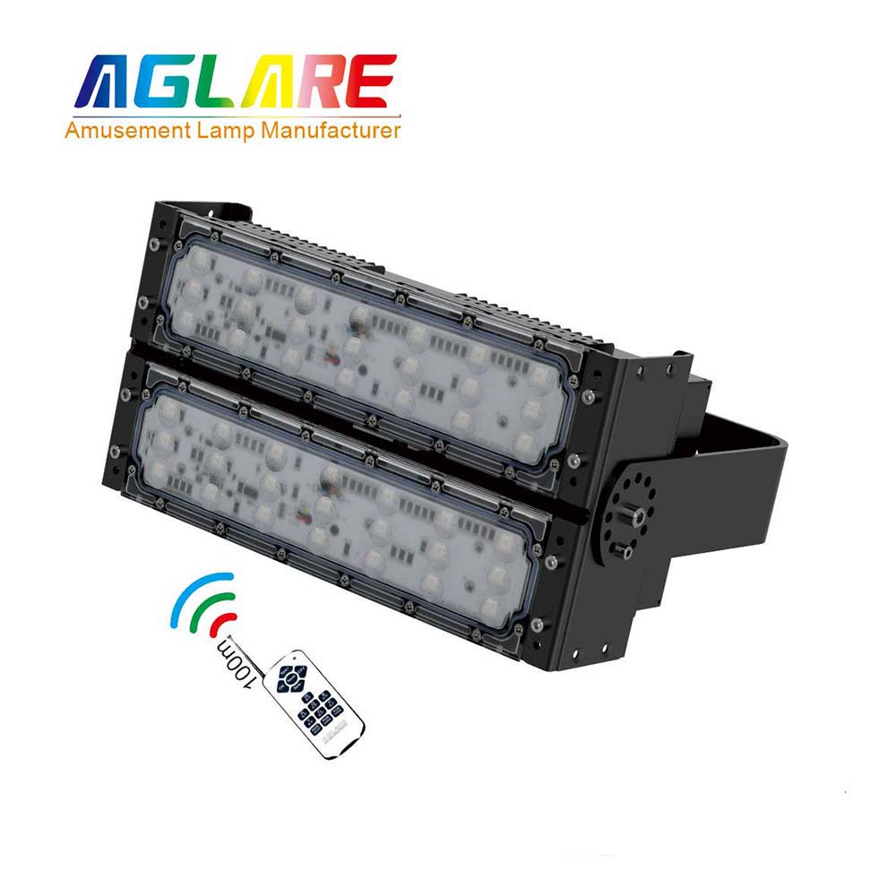 100W RGB LED Flood Light Outdoor with Remote Control
