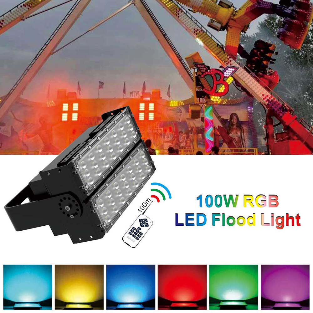 colored flood lights outdoor