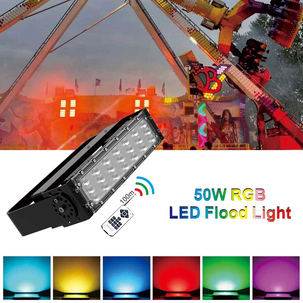 50 watt rgb led flood light