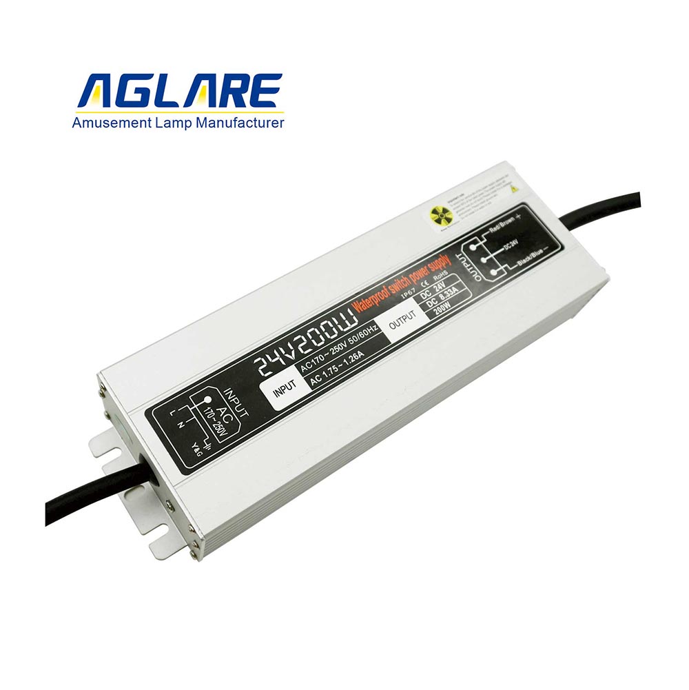 200W DC 12/24V 16.6A IP65 led switching power supply