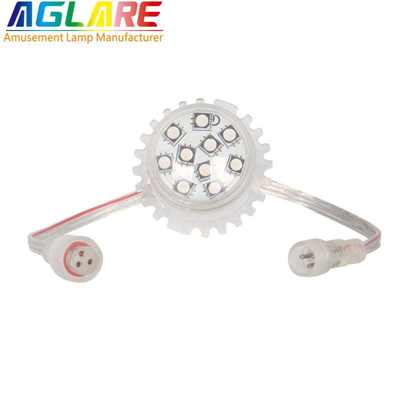 35mm 9leds 5050SMD RGB led pixel light amusement park bulbs