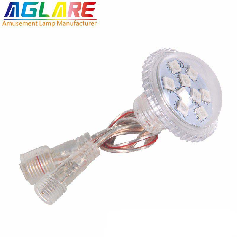 40mm Waterproof dc12v 40mm 9pcs 5050smd rgb led pixel light 059