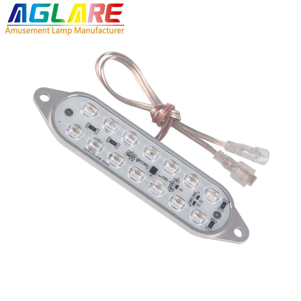 High-power LED amusement led lights DC24V 14LEDS Programmable rgb aluminium