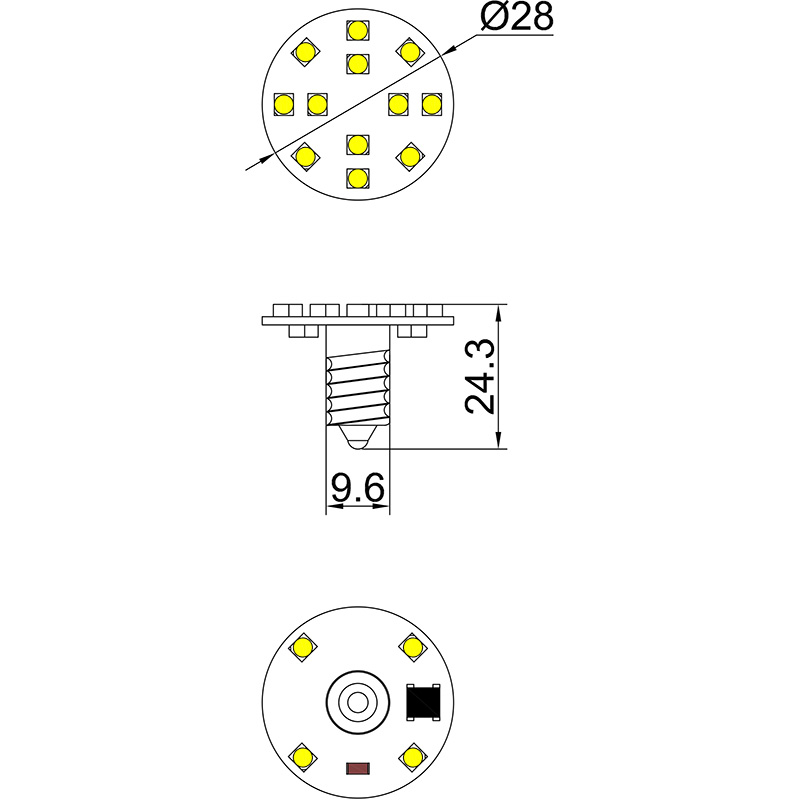 e10 24v led bulb