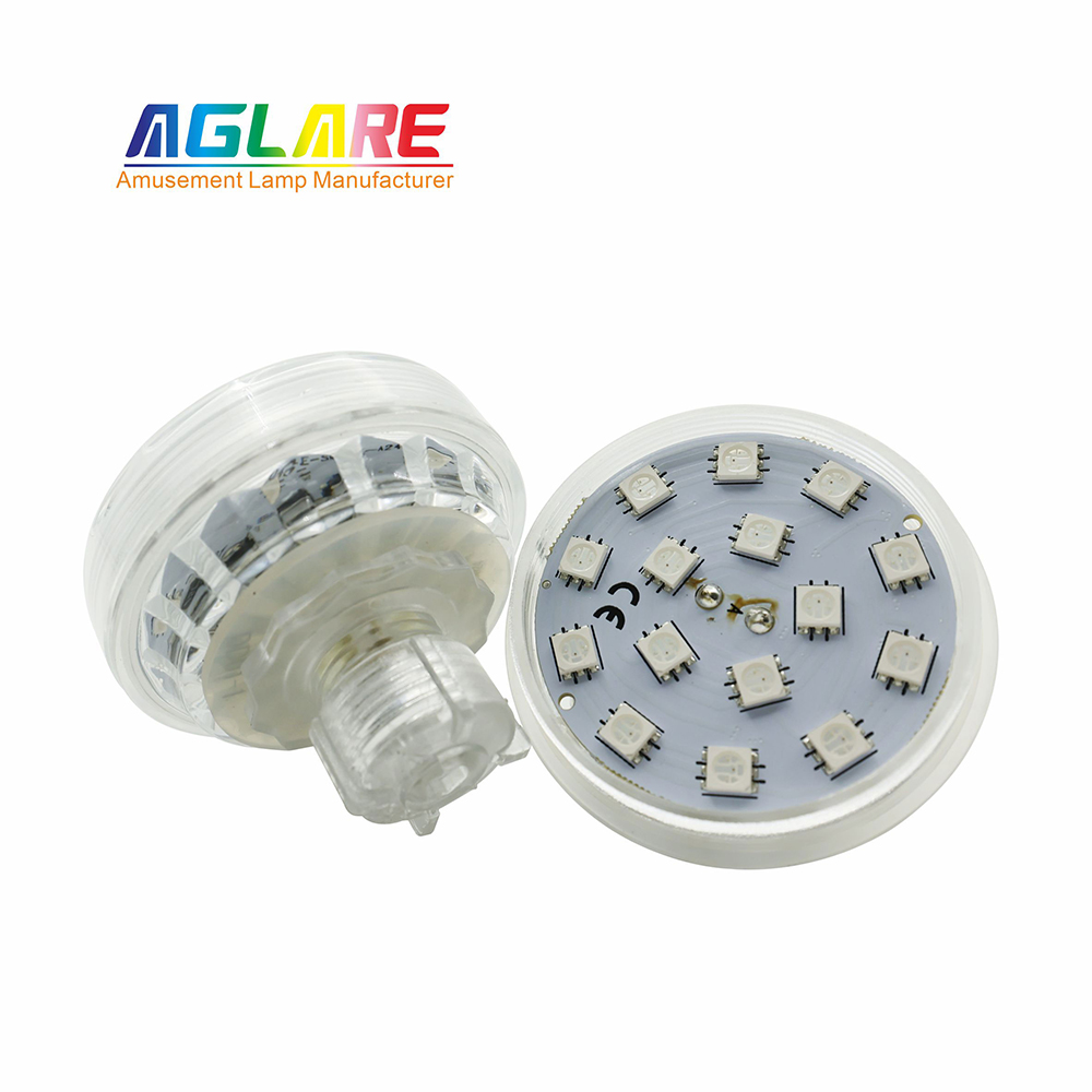 60mm 360°bright 1-16 auto RGB  5050smd rgb ac24v pre-programmed amusement led lamp