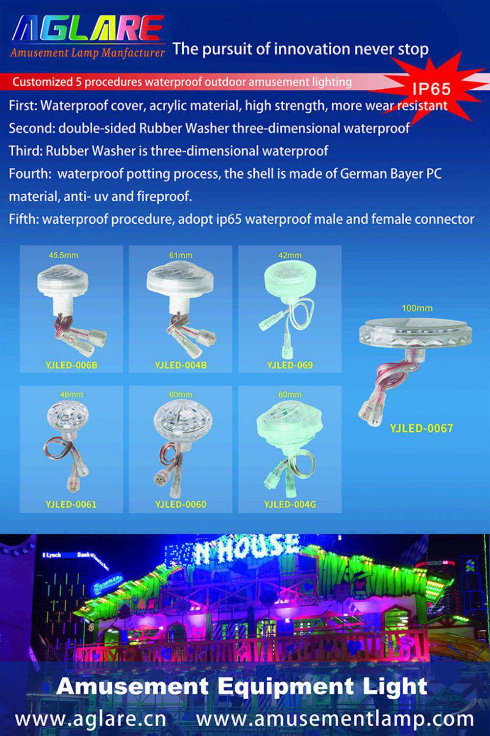 Advantages of Aglare Lighting LED pixel lamp