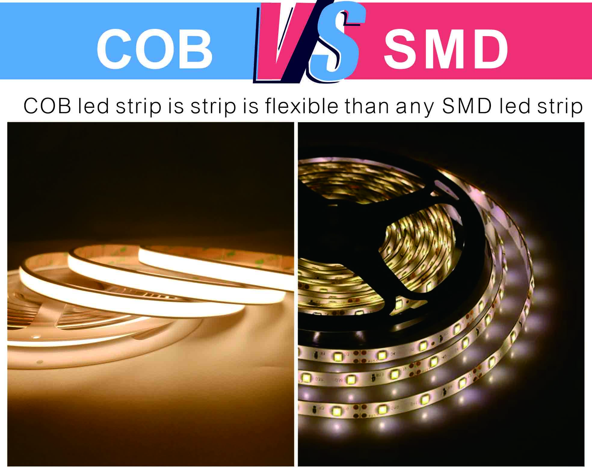 The Difference Betwee Cob Strip Lights and Ordinary Light Strips