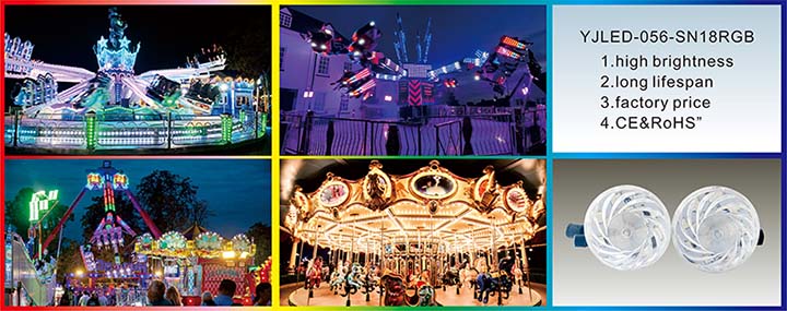 Cabochon DMX512 pixel led lights 60mm RGB 18LEDs DC24V for amusement rides lighting.jpg