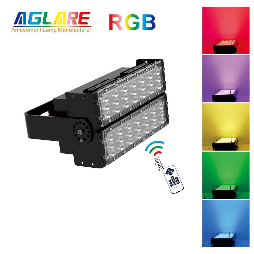 rgb led flood light 100w