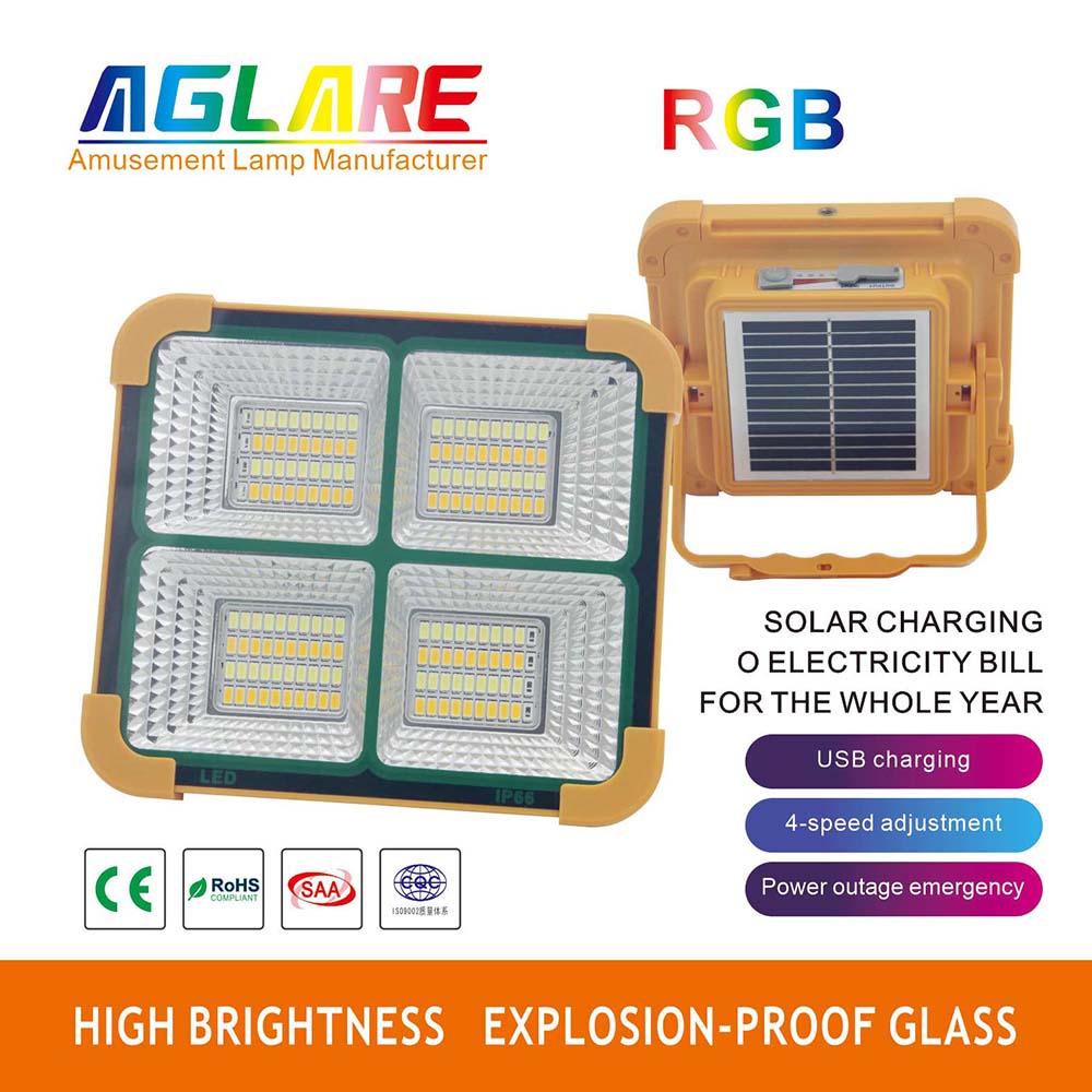 180LEDs 6000mAH Portable Rechargeable LED Solar Work Lights