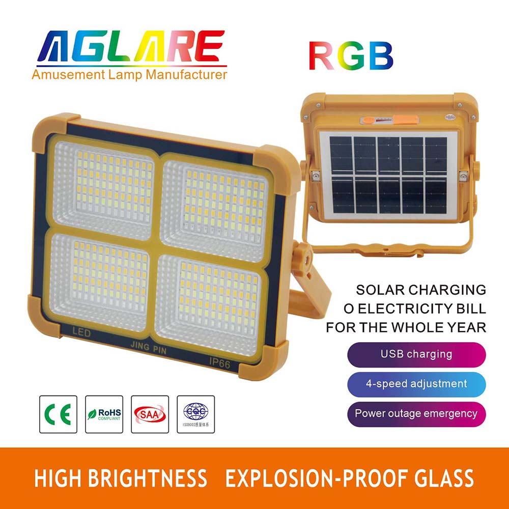 336 LEDs Rechargeable Solar LED work light 6000mAH