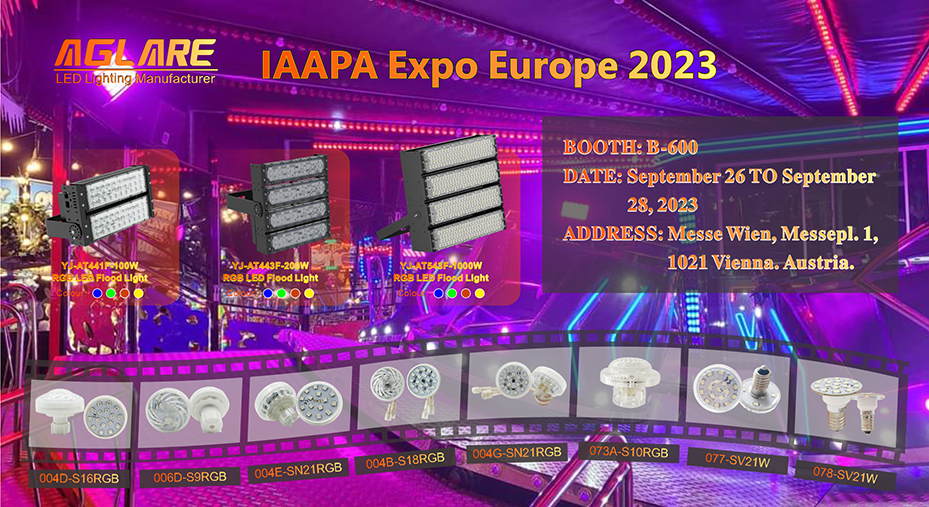 Aglare Lighting at IAAPA Expo Europe 2023