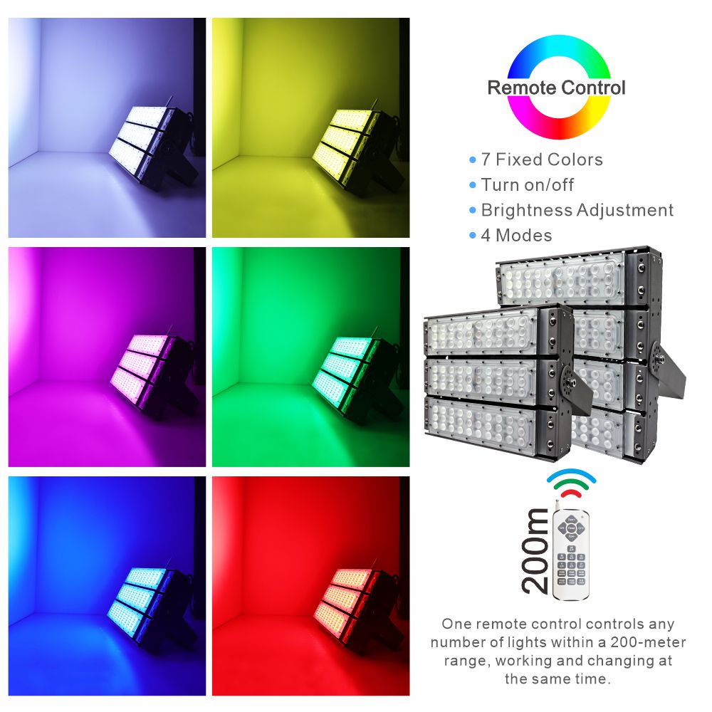 How to pair the remote control with the Aglare RGB floodlight?