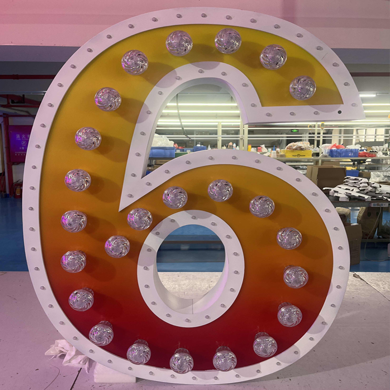 4ft marquee numbers