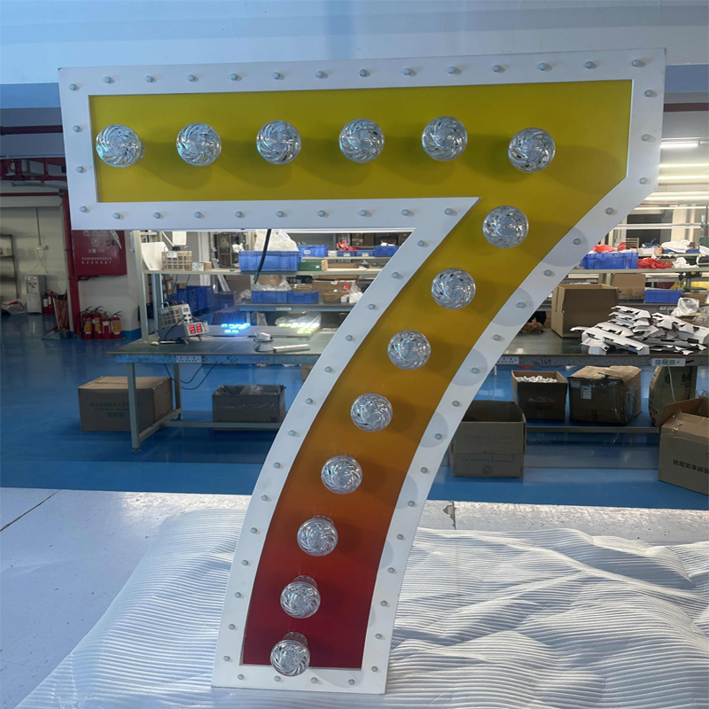 Light Up Marquee Numbers