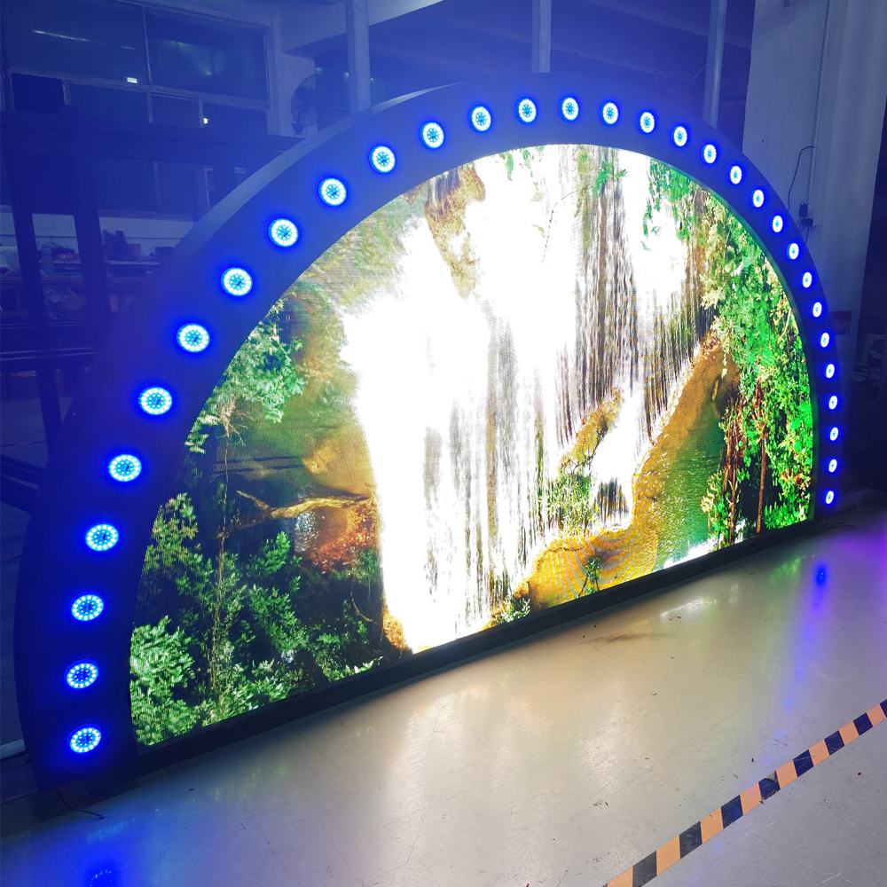 half-circular led display